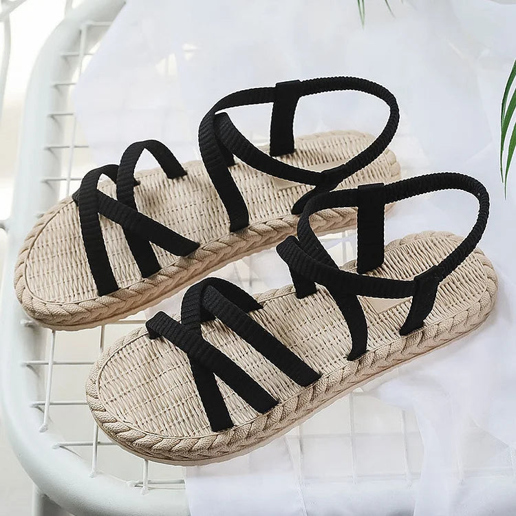 Flacher Strand Flacher Absatz Mode Sandalen