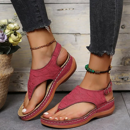 Clip Toe Wedge Sandalen für Frauen