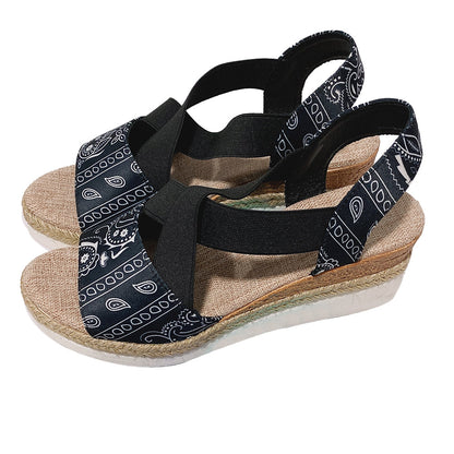 Druckdesign-Plattform-Keilsandalen