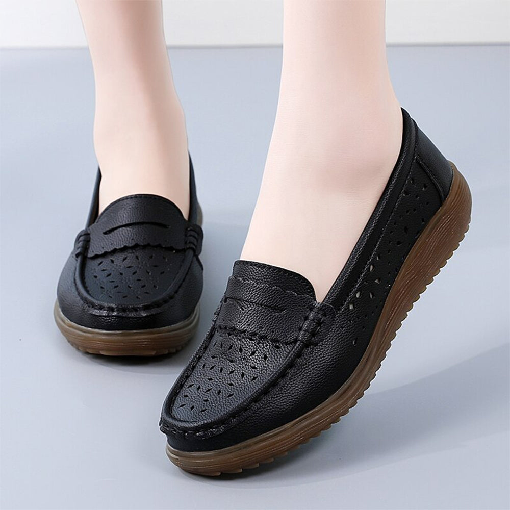 Slip-On Frauen Flats Mokassins Loafers