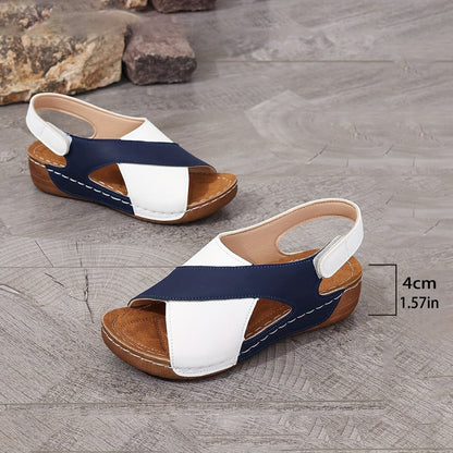 Color Wedge Orthopädische Sandalen für Frauen