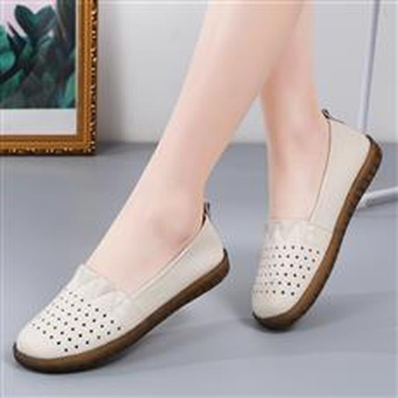 Mokassins Frauen Leder Slip On