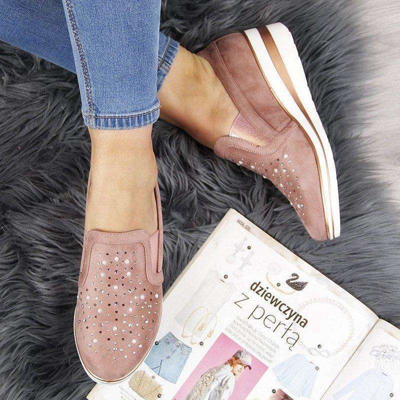 Glitzernde vulkanisierte Schuhe