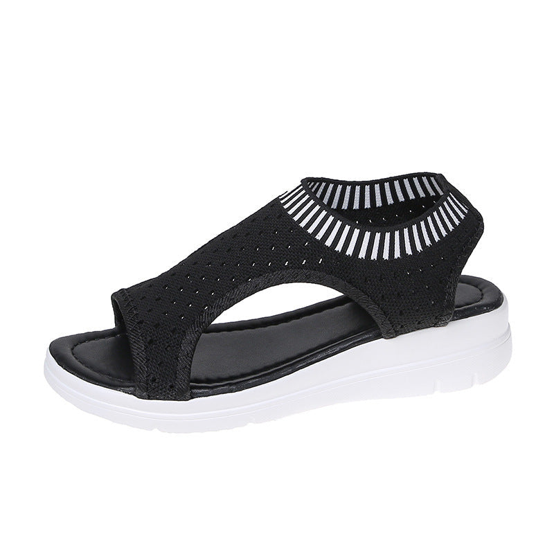 Offene Teen Flats Roma Damensandalen