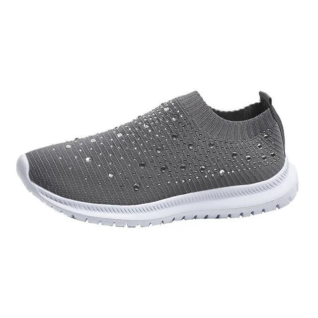 Vulkanisierte Schuhe Turnschuhe Frauen Trainer gestrickte Turnschuhe Damen Slip-on