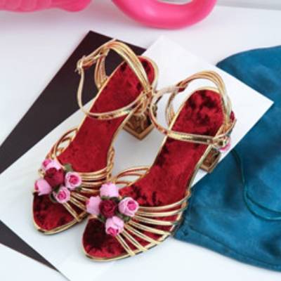 Sandalen Peep Toe Riemchenschuhe Birdcage High Heels