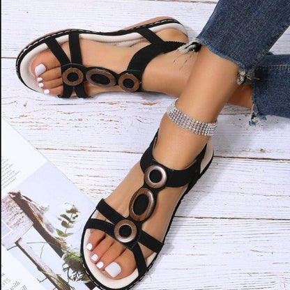 Römische Damen-Sandalen mit offener Spitze