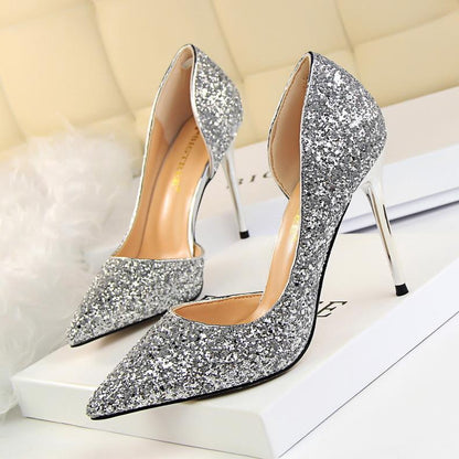 Frauen Glitter Dekor Stiletto