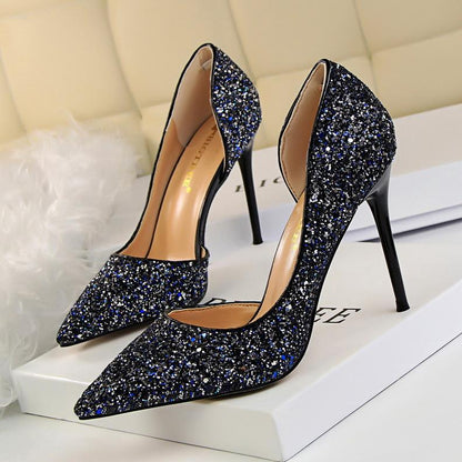 Frauen Glitter Dekor Stiletto