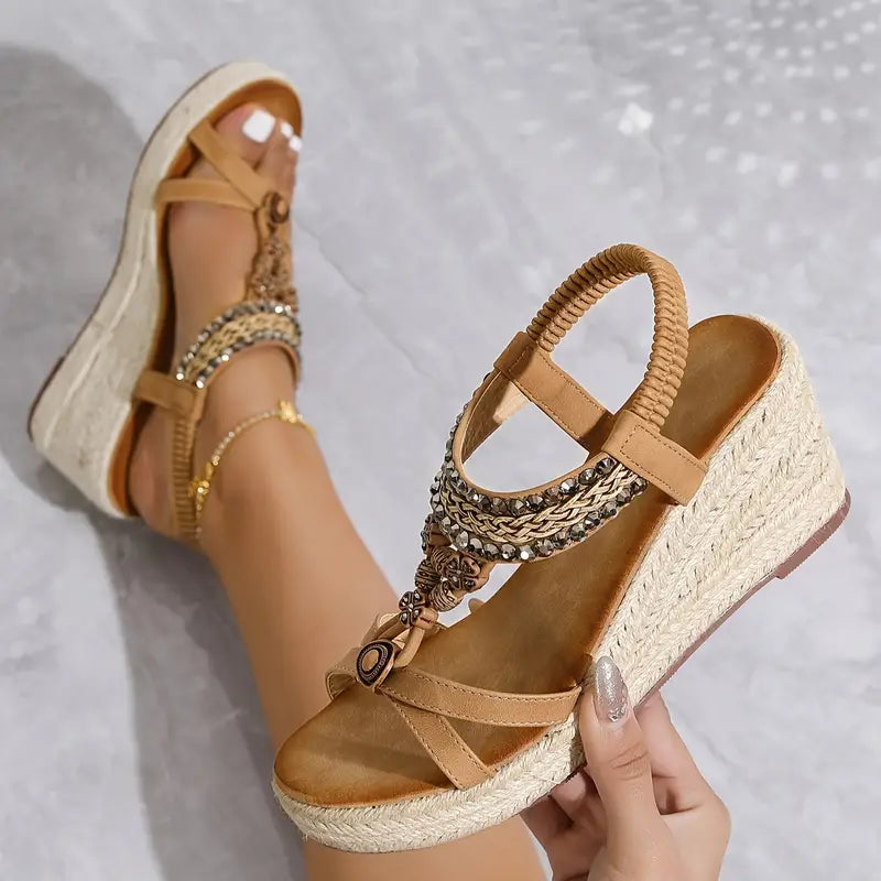 Wedge Schuhe Frauen böhmischen Stil