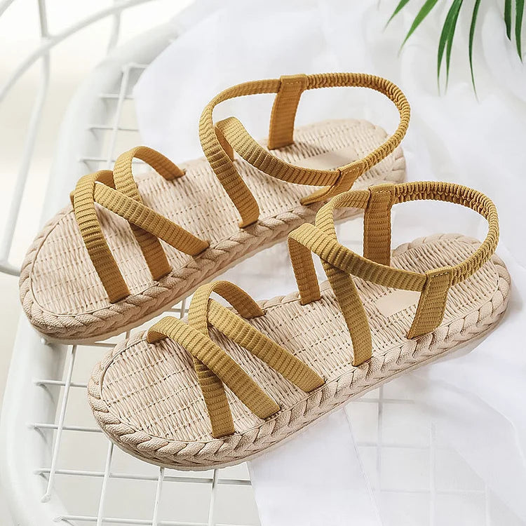 Flacher Strand Flacher Absatz Mode Sandalen