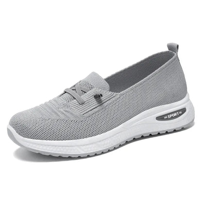 Damen Mesh gestrickt Slip-On Schuhe