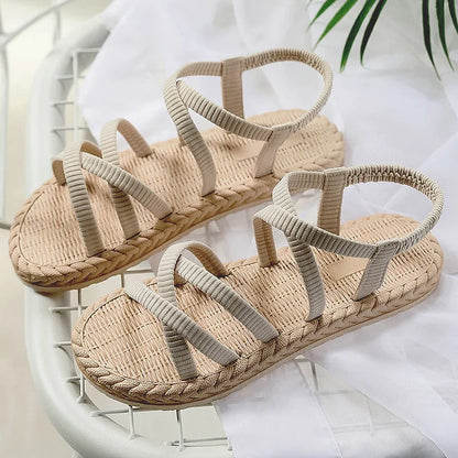 Flacher Strand Flacher Absatz Mode Sandalen