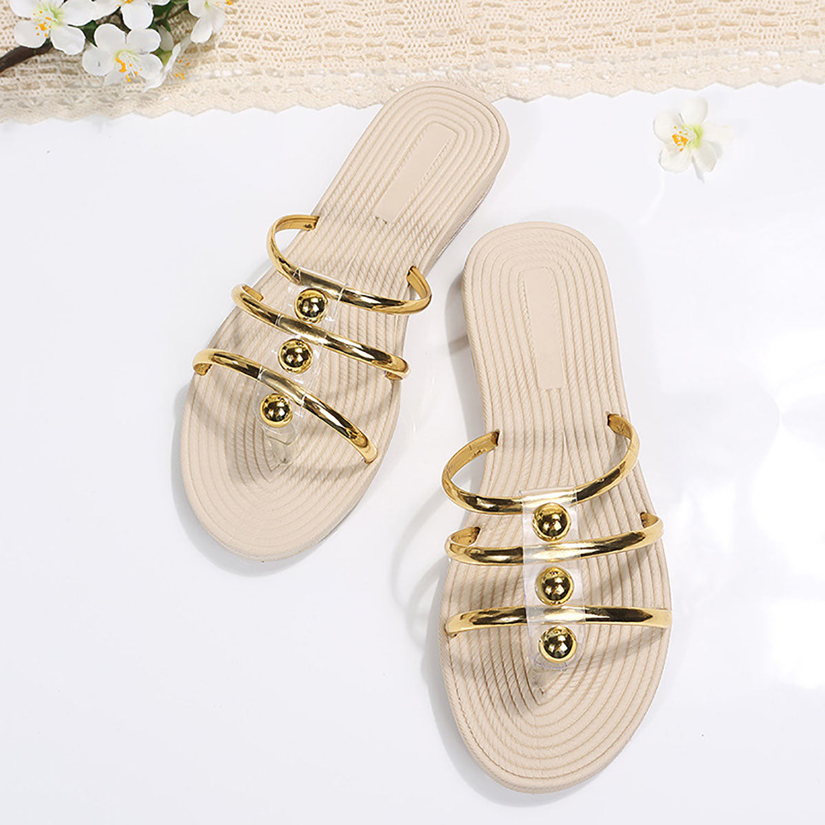 Sandalen für Frauen mit fester Farbe