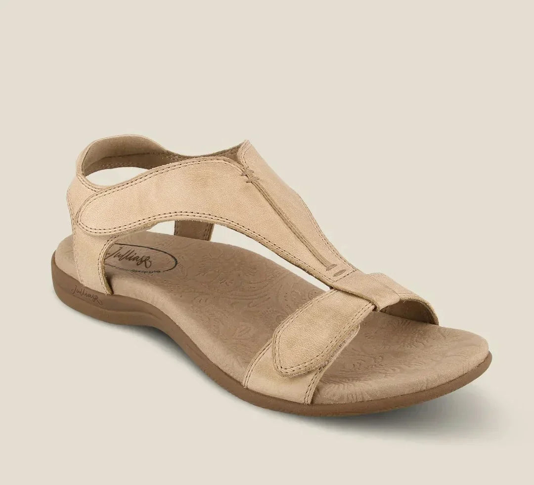 Orthopädische Damen Sandalen mit niedrigen Absätzen