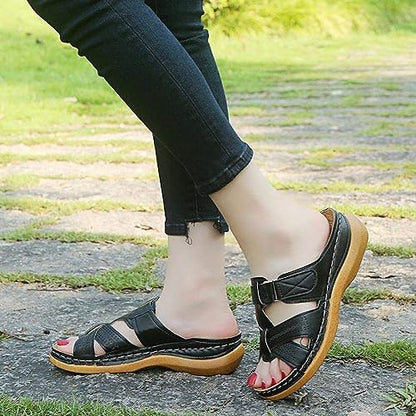 Sommer Damen Sandalen Mode Keil Slip auf Pantoffeln