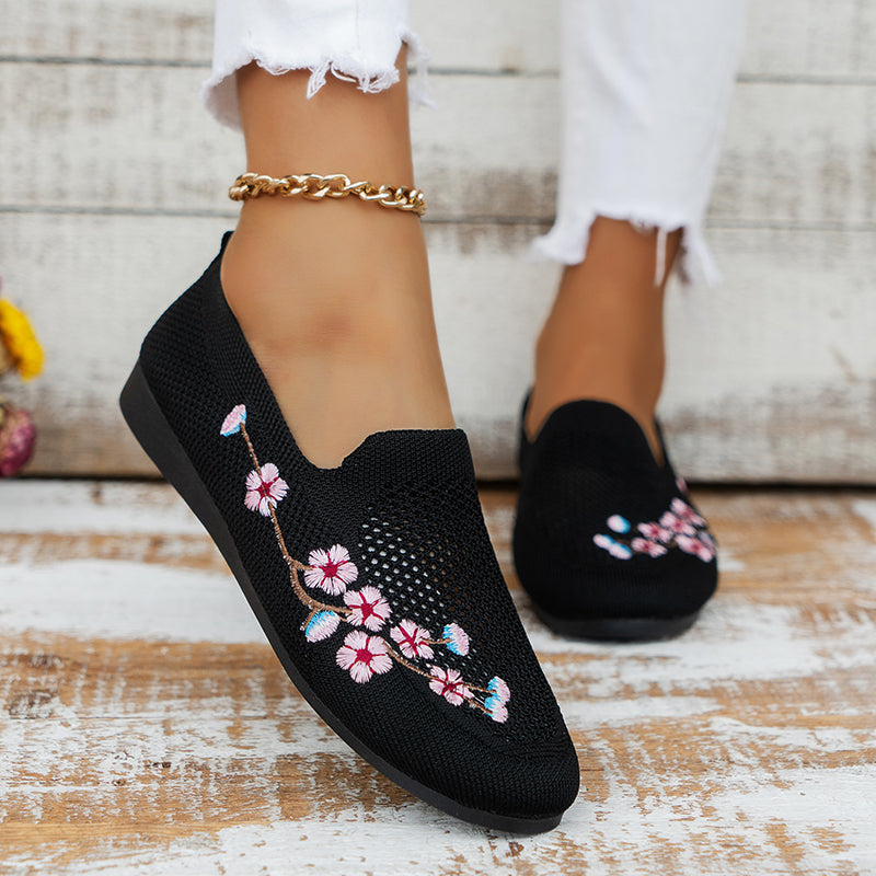 Sommerschuhe mit Blumen