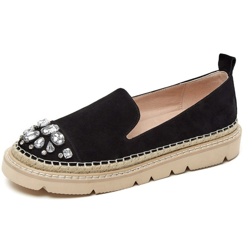 Damen Flats Gothic Schuhe Slip-On Plattform Loafers