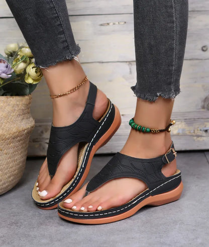 Clip Toe Wedge Sandalen für Frauen