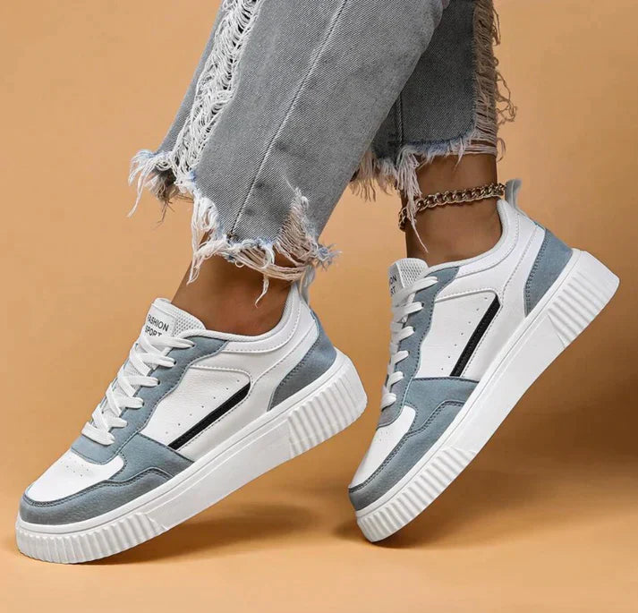 Colorblock Freizeit-Sneakers für Frauen