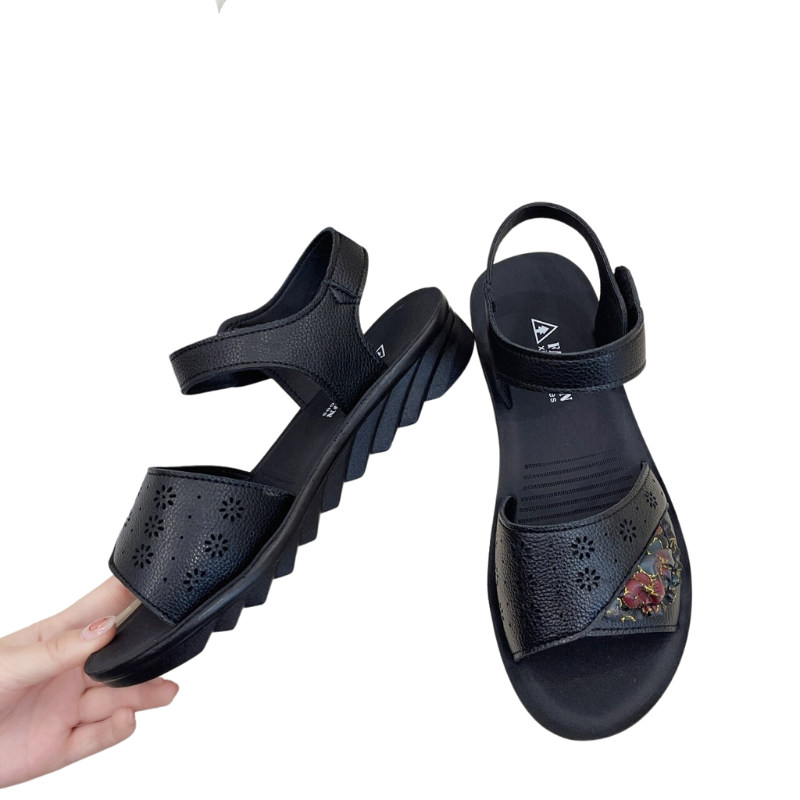 Damen Leder Soft Casual Sandalen