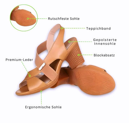 Orthopädische Stöckelschuhe mit Rückengurt