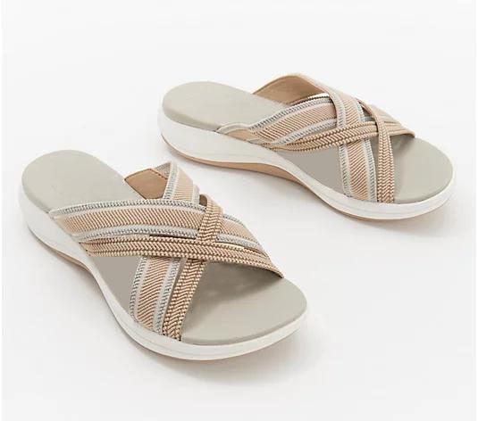 Sommer-Sandalen mit Kreuzriemen für draußen