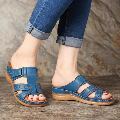 Sommer Damen Sandalen Mode Keil Slip auf Pantoffeln