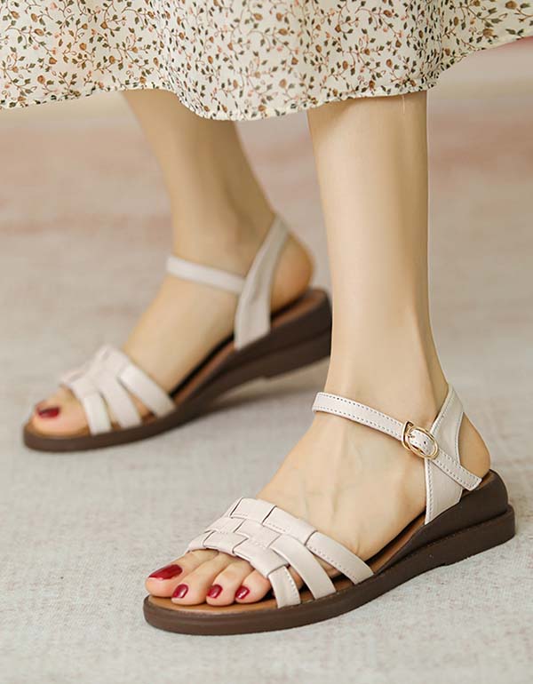 Vintage gewebte Sandalen