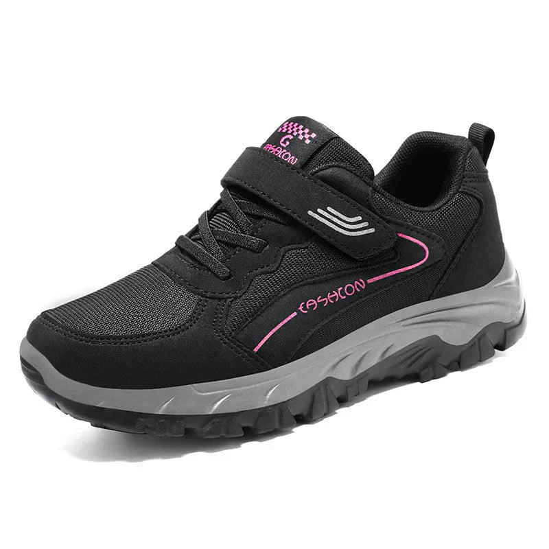 Frauen Athletische Atmungsaktive Mesh Schwarz Laufschuhe