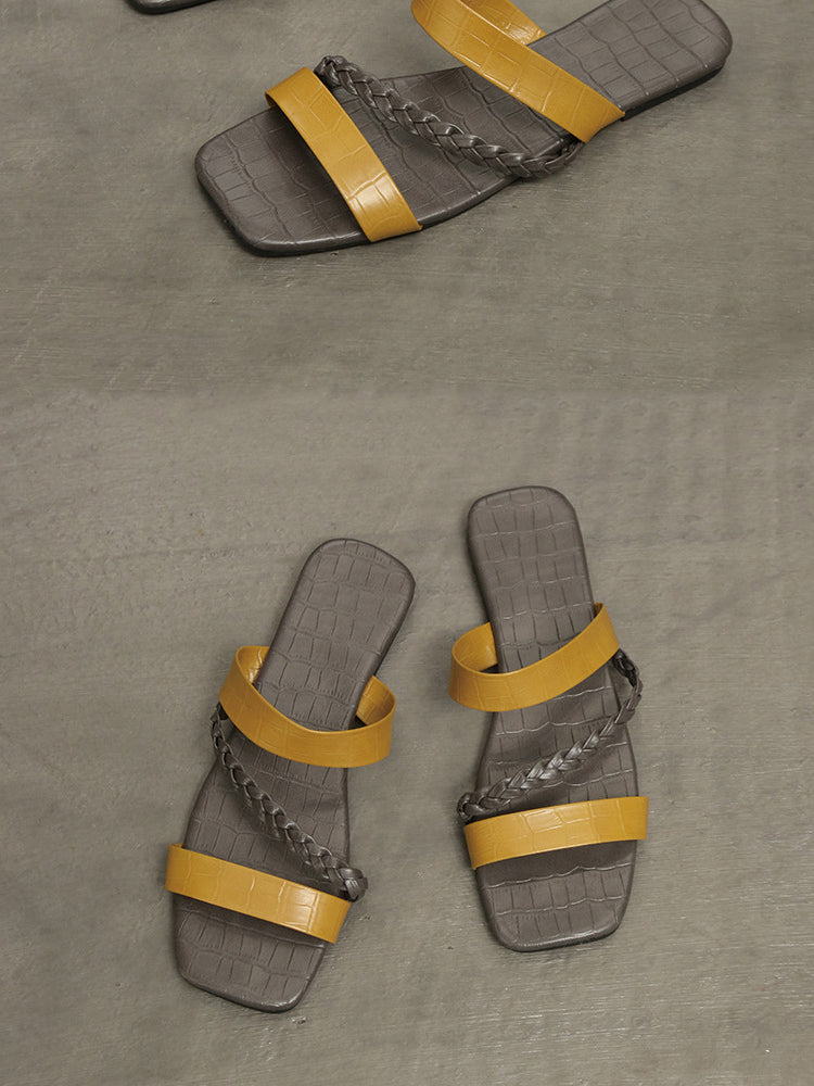 Flache Absätze Sommer Sandalen