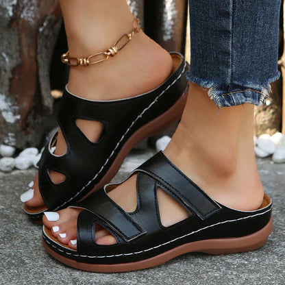 Sandalen aus echtem Leder für Frauen