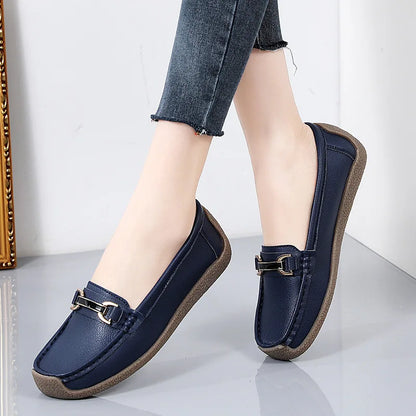 Echtes Leder Damen Loafers