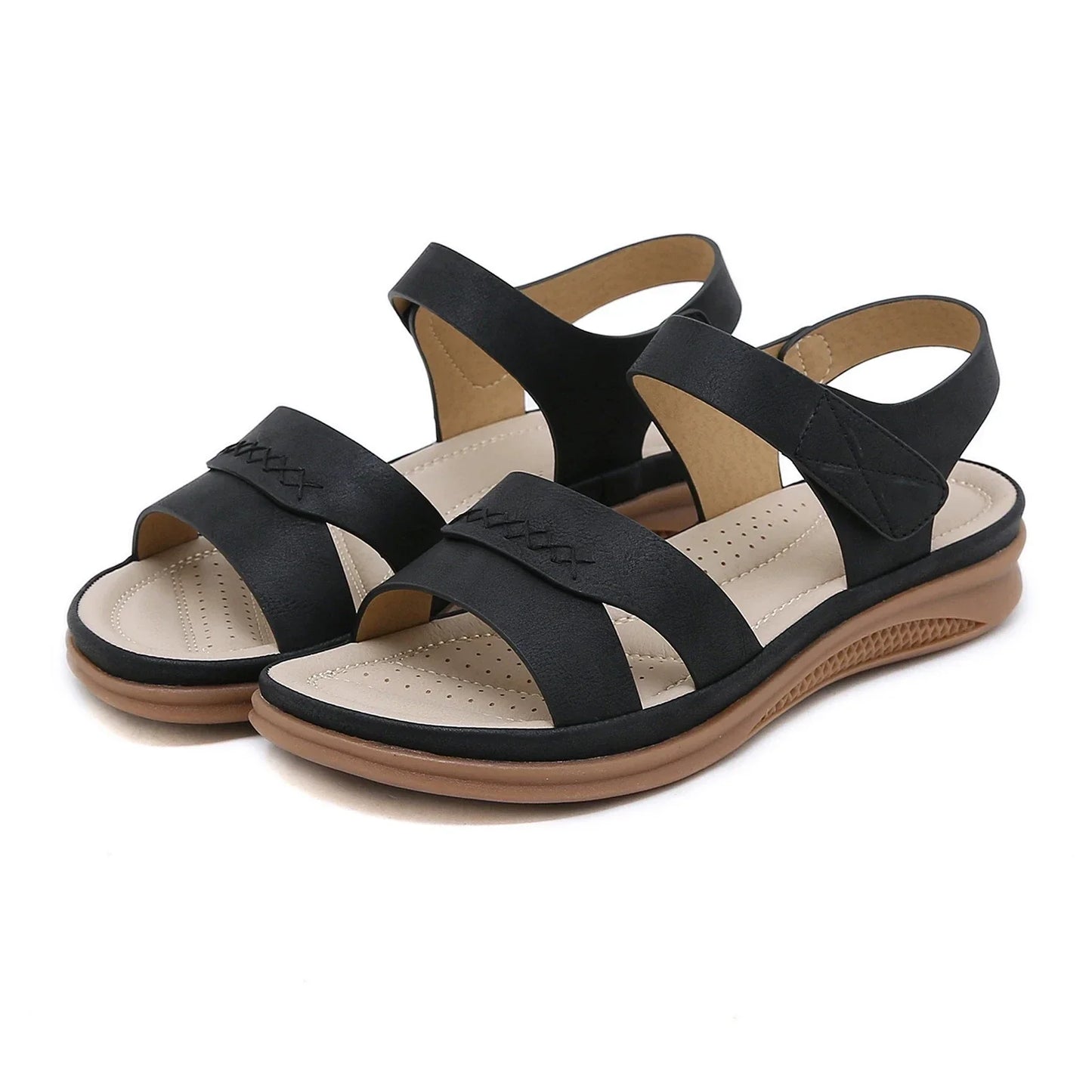 Flache Muffin Sandalen Schuhe für Frauen