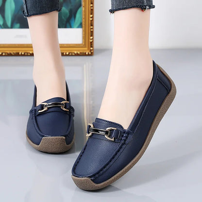 Echtes Leder Damen Loafers