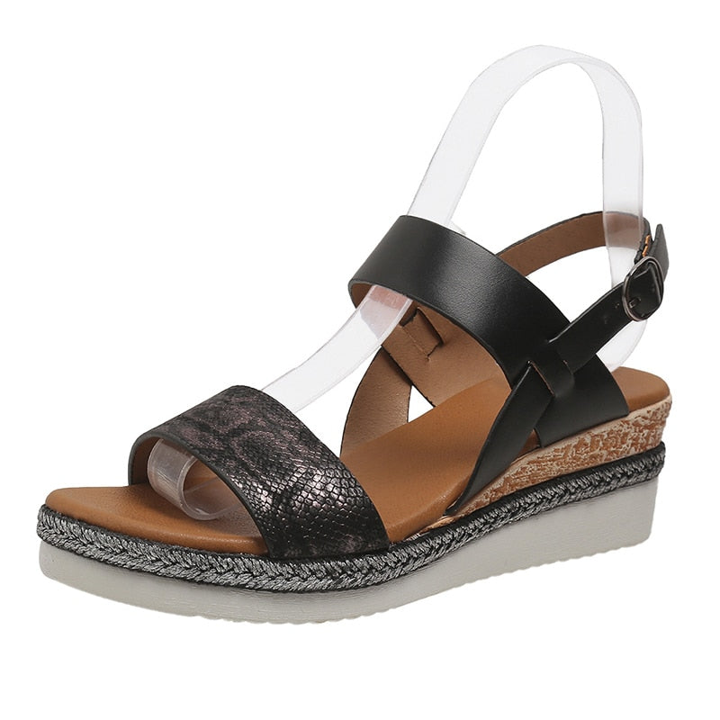 Frauen Keil Komfort Plattform Sandalen