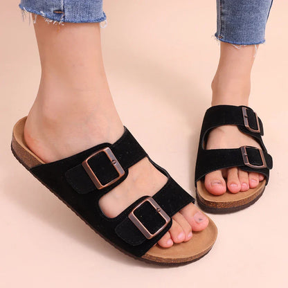 Sandalen mit Wildlederfußbett