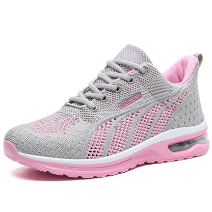 Atmungsaktive orthopädische Damen Casual Rosa Turnschuhe