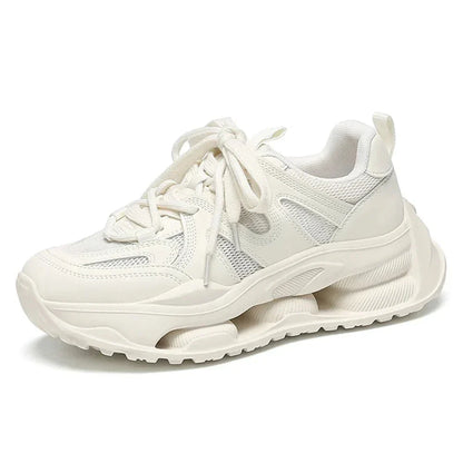 Chunky Leder Mesh Sneakers