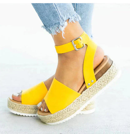 Espadrille Plateausandalen für Frauen