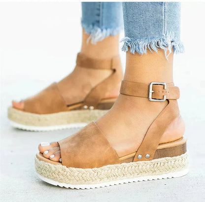 Espadrille Plateausandalen für Frauen