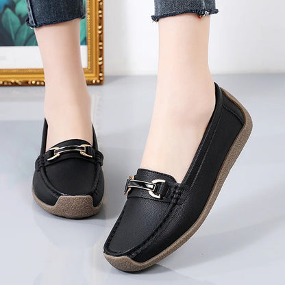 Echtes Leder Damen Loafers