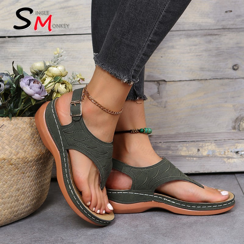 Schnallenriemen Slingback Schuhe Sandalen