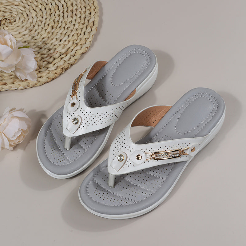 Women's Arch Support Soft Cushion Flip Flops Thong Sandalen Hausschuhe