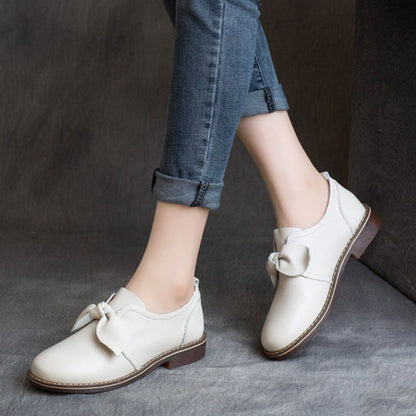 Bow-Knot British Style Flats Shoes For Women