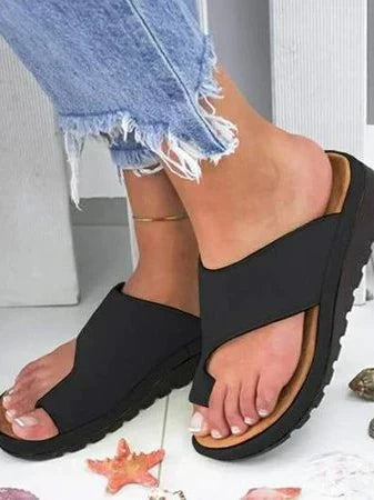 Orthopädische Damen-Ledersandalen