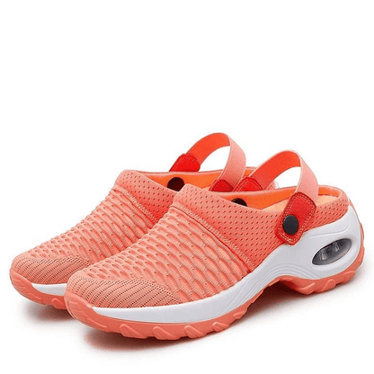 Women's Air Cushion Plattform Mesh Mules Sneaker Sandalen