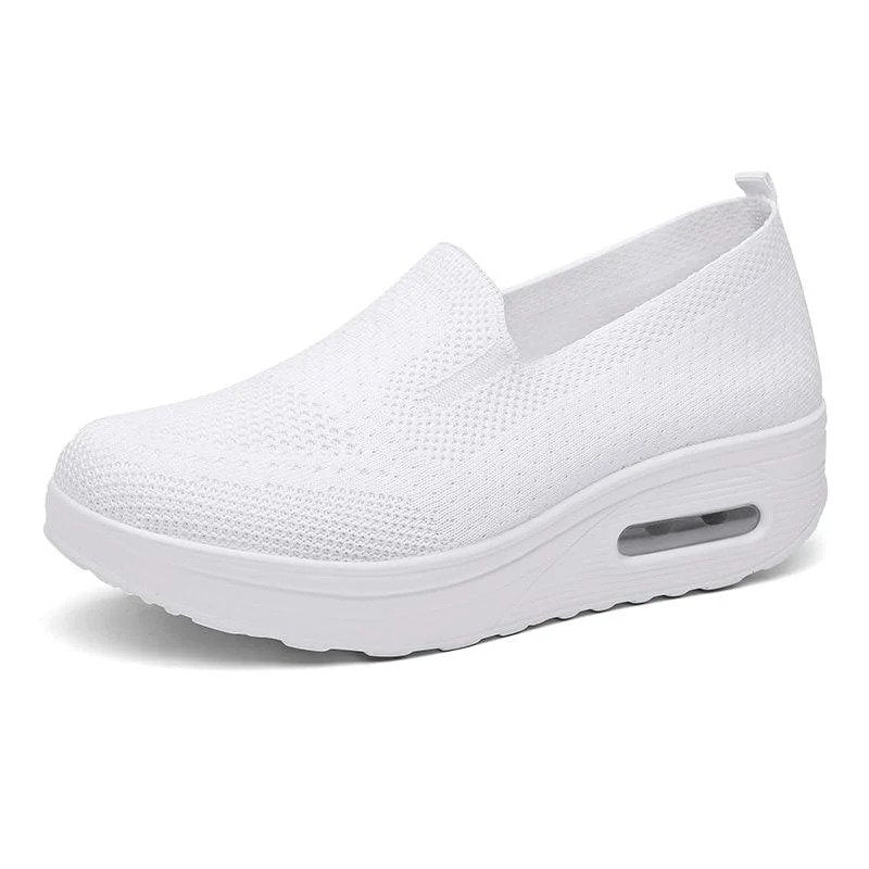 Frauen orthopädische Turnschuhe, Kissen Plattform Diabetiker Walking Schuhe Slip On