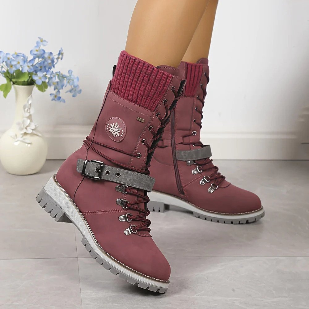 Modische hohe Schneestiefel für Frauen