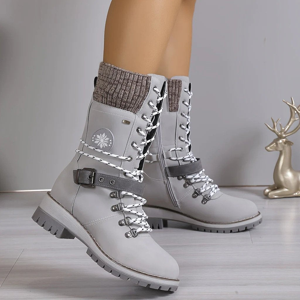 Modische hohe Schneestiefel für Frauen